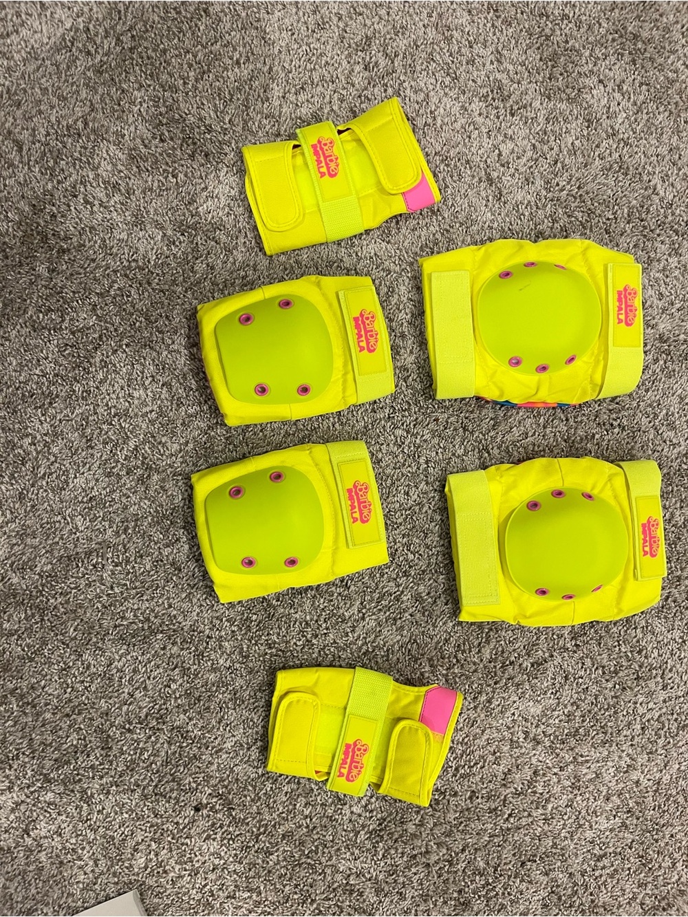 Barbie Impala Knee, Elbow, and Hand Skating Pads